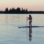 Peaceful paddle boarding.